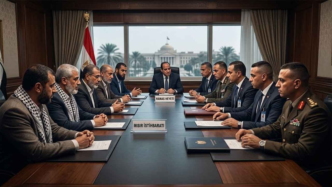 Mısır'da kritik Gazze diplomasisi! Hamas heyeti Mısır İstihbaratı ile masaya oturdu!