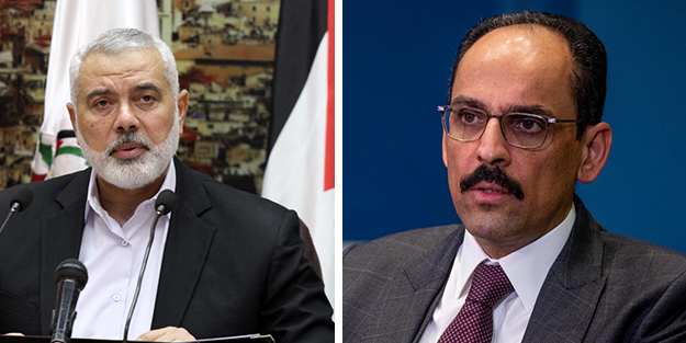 MİT Başkanı Kalın'dan Heniyye'ye taziye telefonu