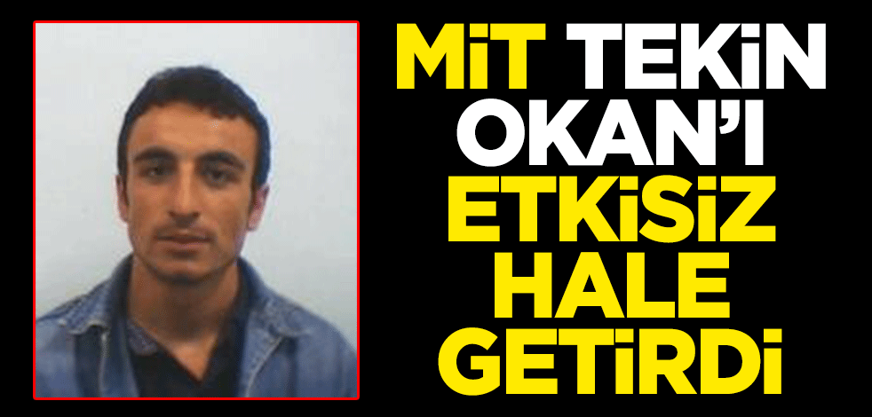 MİT, Tekin Okan’ı etkisiz hale getirdi