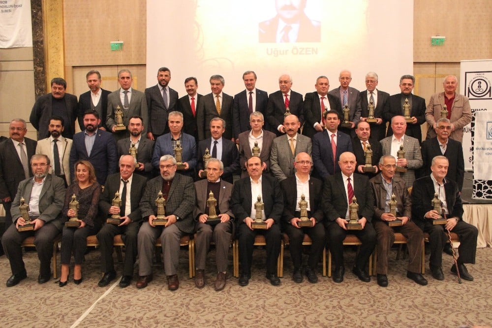 MMO Konya Şubesinden üyelerine plaket 