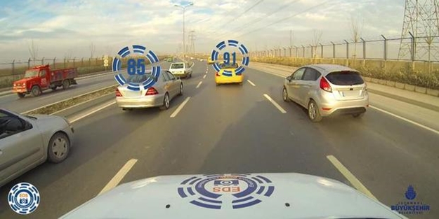 Mobil EDS binlerce sürücüye cezayı kesti!