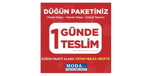 Modalife’dan 1 günde teslim fırsatı!