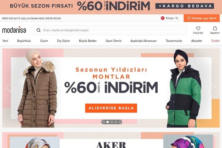 Modanisa’dan yüzde 60 indirim