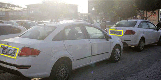 Model, marka, renk, plaka aynı… Peş peşe park edince fark edildi