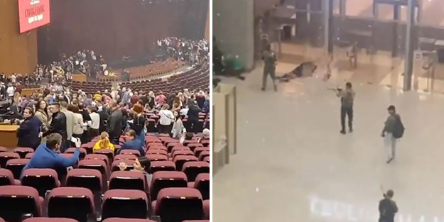 Moskova'daki saldırının görüntüsü ortaya çıktı! Dehşete düşüren anlar