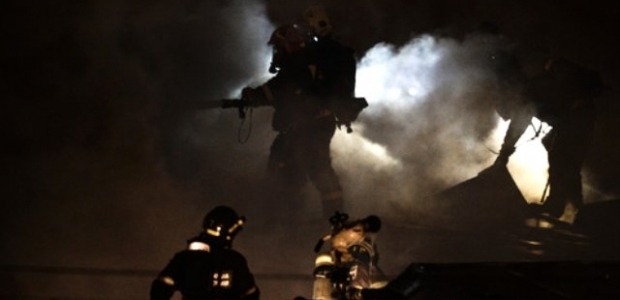 Moskova'da fabrika yangını!