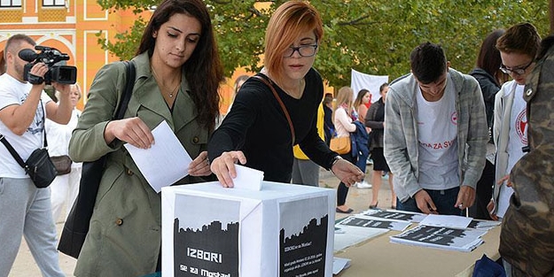 Mostar halkından sembolik seçim