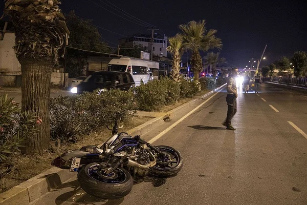 Motosiklet kazasında feci görüntü! Gencin kopan dili...