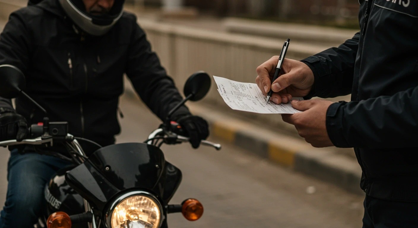 Motosiklet sürücülerine 395 bin TL ceza