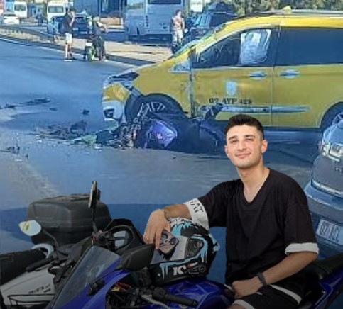 Motosiklet sürücüsünün hayatını kaybettiği kazanın görüntüsü ortaya çıktı!