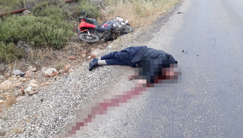 Motosikletten düşen adam ağır yaralandı 