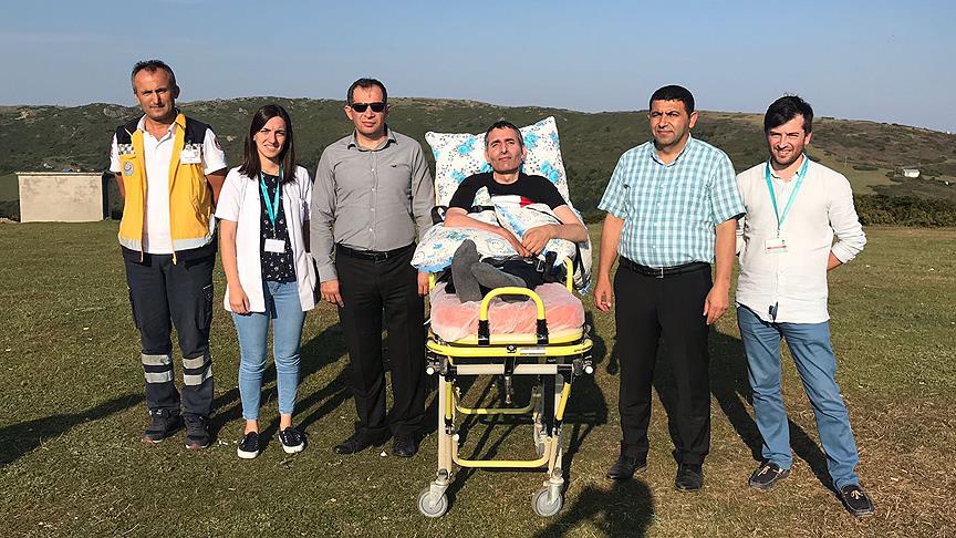 MS hastasının piknik yapma hayali gerçek oldu