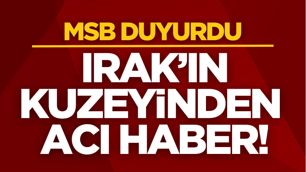 MSB acı haberi duyurdu: 1 asker şehit!