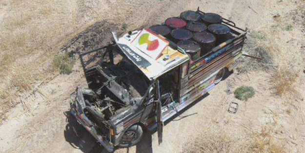 MSB duyurdu! Bomba yüklü kamyonet vurularak durduruldu