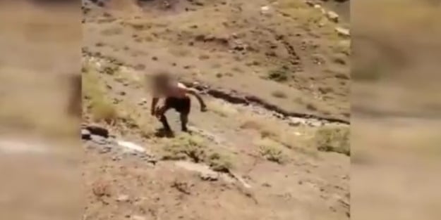 MSB görüntüleri paylaştı! PKK'lı terörist böyle teslim oldu