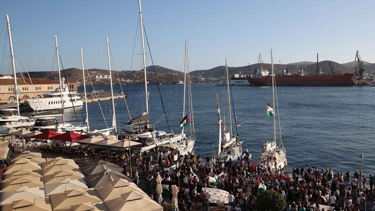 MSB kaynaklarından yazılı açıklama! Sumud filosu Yunanistan'ı böldü