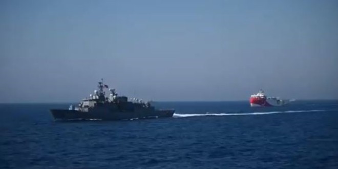 MSB, Oruç Reis'e özel video hazırladı! Oruç Reis burası TCG Gediz...