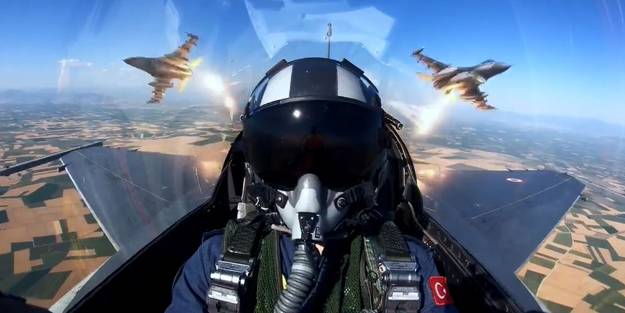MSB paylaştı! F-16 pilotlarından nefes kesen uçuş