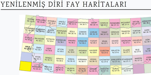 MTA yenilenmiş diri fay haritalarını yayınladı