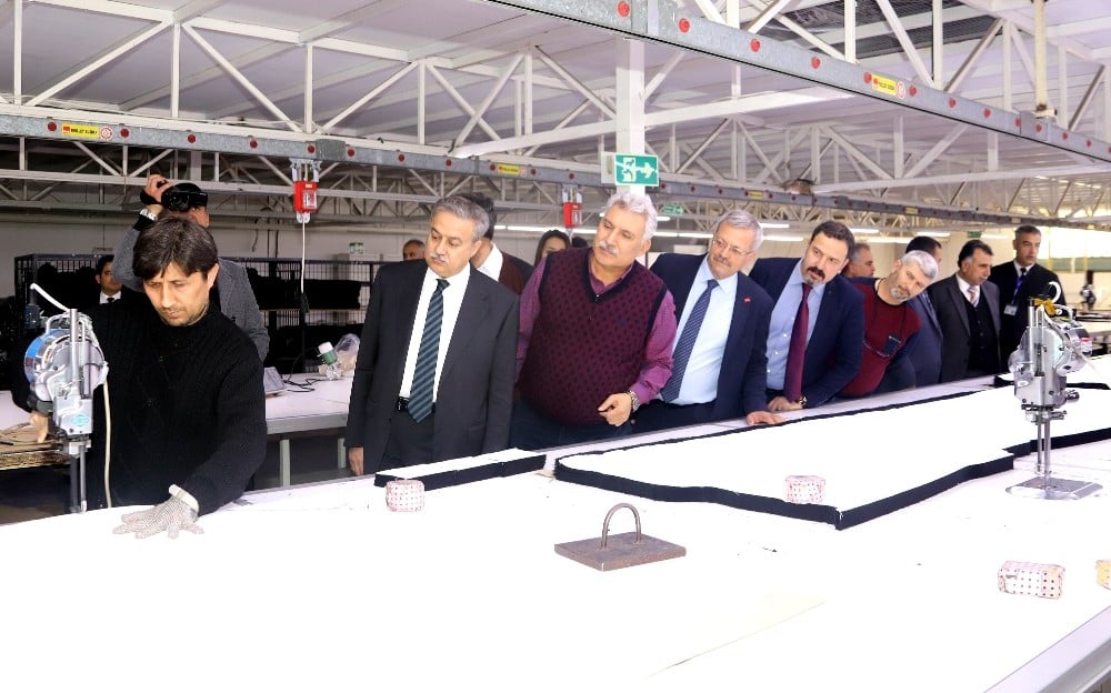 MTOSB Müteşebbis Heyeti fabrikalarda incelemelerde bulundu 