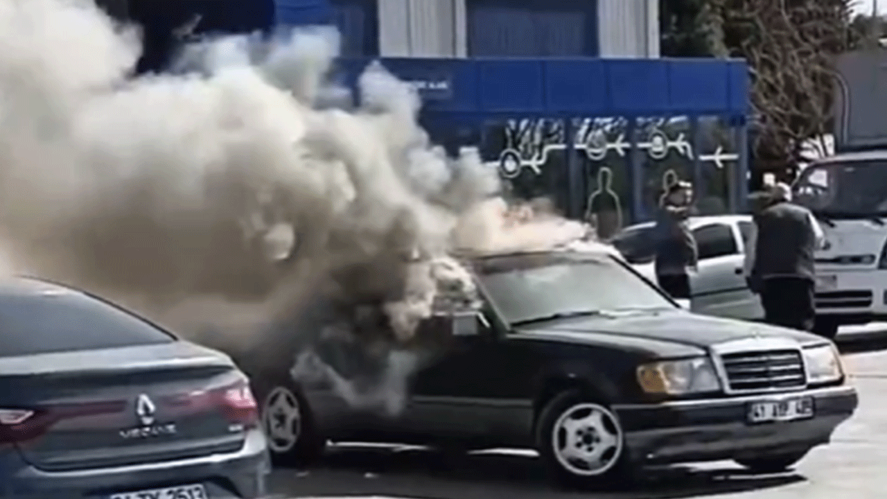 Muayeneden öyle bir sebepten kaldı ki... Aracına benzin döküp yaktı