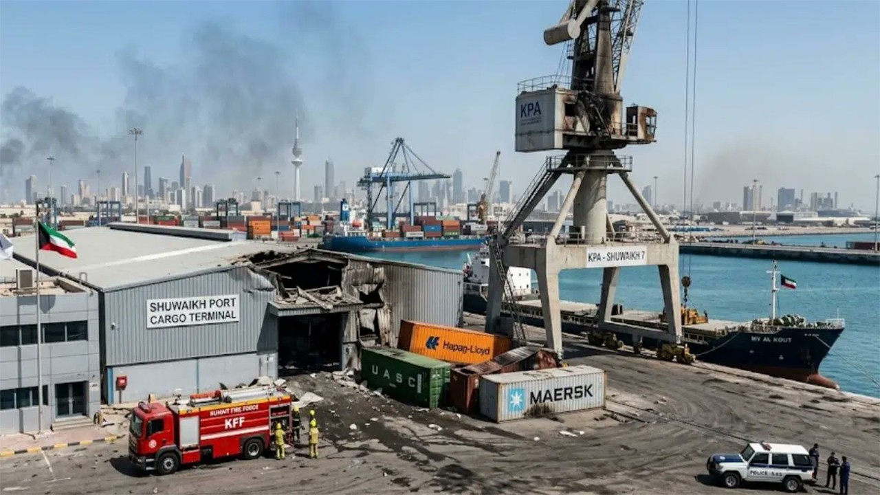 Mubarek el-Kebir Limanı büyük hasar gördü Körfez ülkesine İHA ve füzeli saldırı