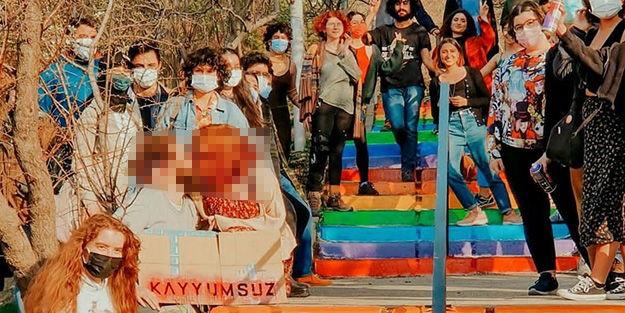 Mübarek Ramazan günü verdikleri poz bu oldu! ODTÜ'de eşcinsel azgınlara geçit yok