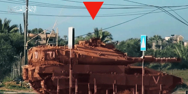 Mücahid Kassam Tugayları direniyor! Siyonistin tankını böyle imha ettiler