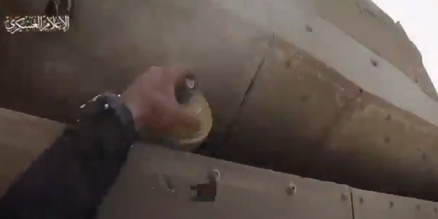 Mücahid Kassam'dan siyonistin tankına sıfır mesafeden operasyon!