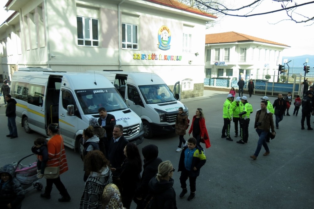Mudanya’da okul servisleri denetlendi 