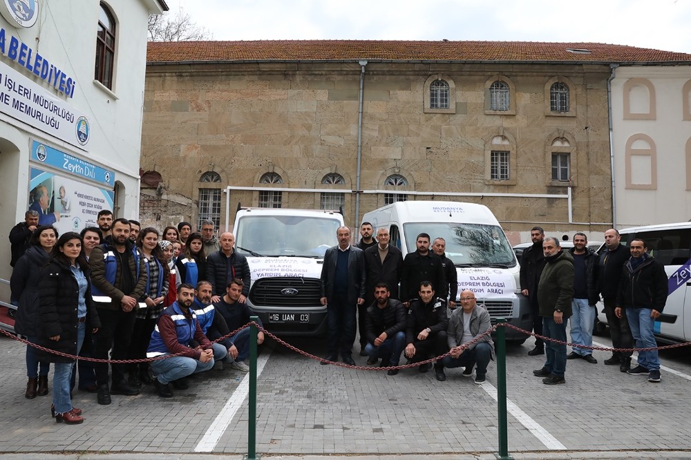 Mudanya’nın yardım aracı Elazığ’a yola çıktı 
