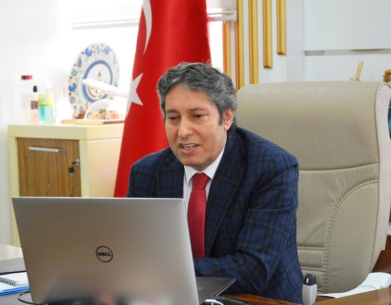 Müdür Tatlı, telekonferans toplantısı yaptı 