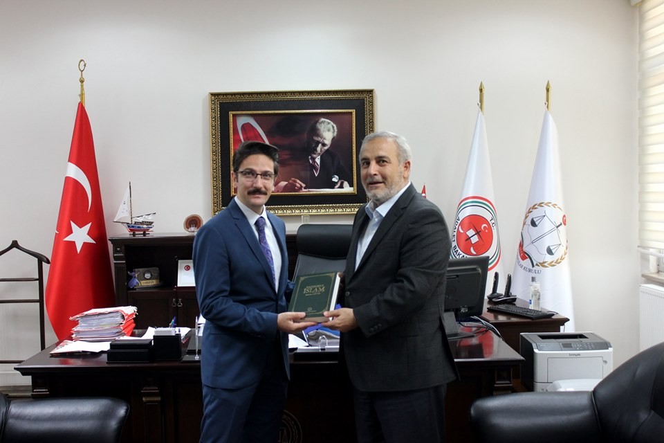 Müftü Çetin, Adalet Komisyonu Başkanlığı Odabaş’a hayırlı olsun ziyareti 
