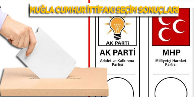 Muğla seçim sonuçları Cumhur İttifakı 24 haziran 2018 oy oranları