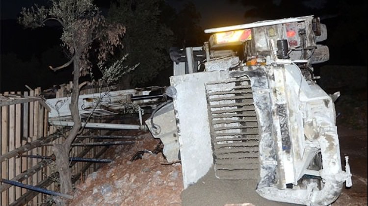Muğla'da beton pompası devrildi! Bir işçi hayatını kaybetti