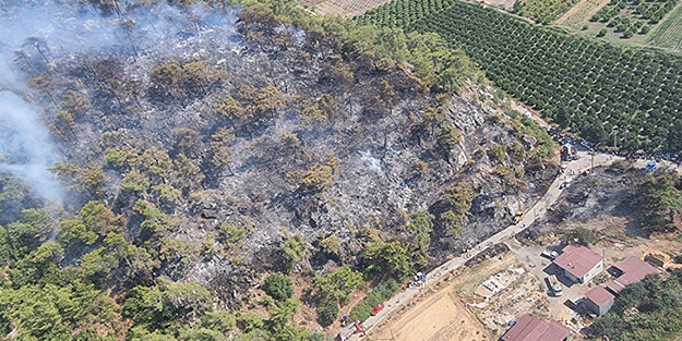 Muğla'da çıkan orman yangını kontrol altına alınmaya çalışılıyor