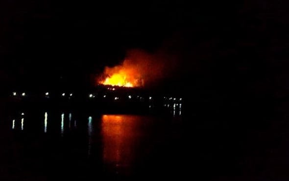Muğla'da düğünde atılan havai fişek ormanı yaktı