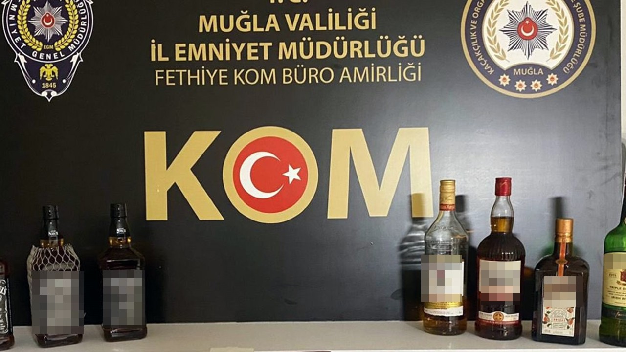 Muğla’da eş zamanlı kaçak alkol operasyonu