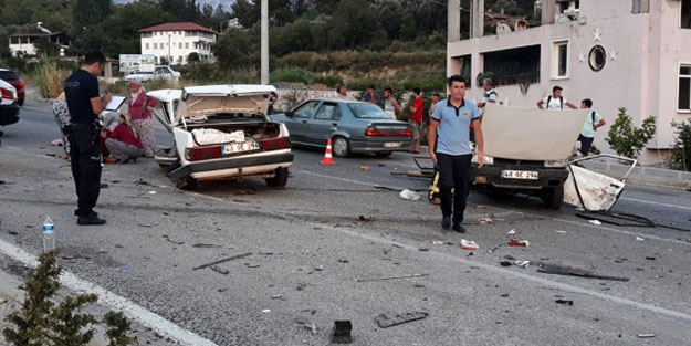Muğla'da feci kaza! İkiye bölündü