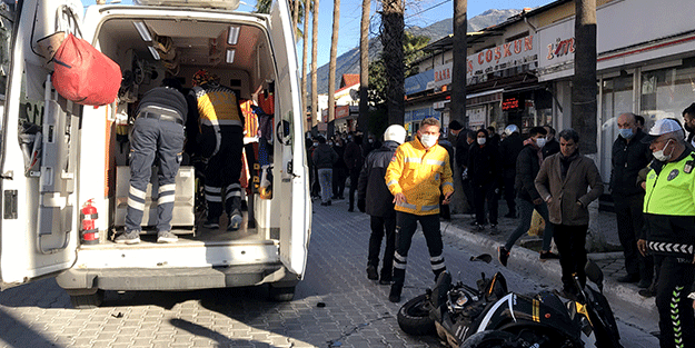 Muğla’da feci kaza! Kafasına darbe aldı