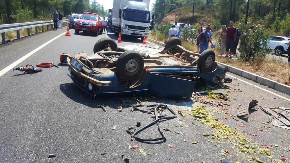 Muğla’da kaza: 1 ölü, 4 yaralı 