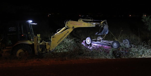 Muğla'da kaza! Şarampole yuvarlandı
