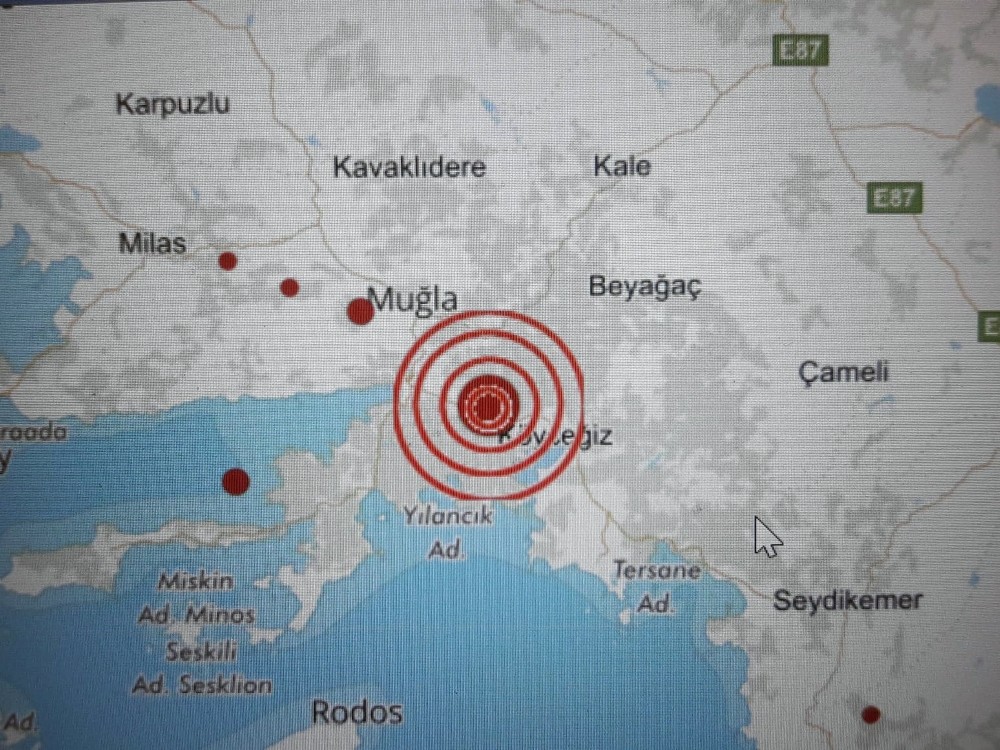 Muğla’da korkutan deprem 