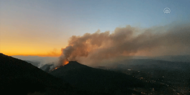 Muğla’da orman yangınına müdahale ediliyor