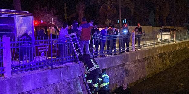 Muğla'da su kanalına düşen iki kadın kurtarıldı