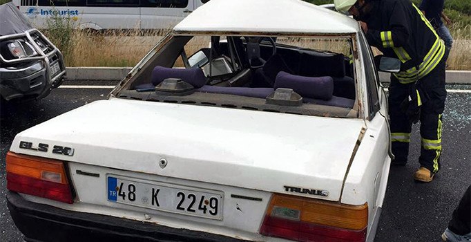 Muğla'da trafik kazası: 1 ölü, 2 yaralı