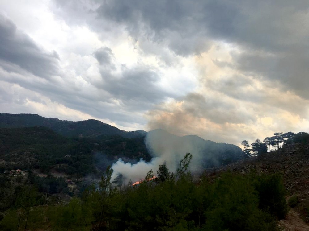 Muğla’da yıldırım yangınları 