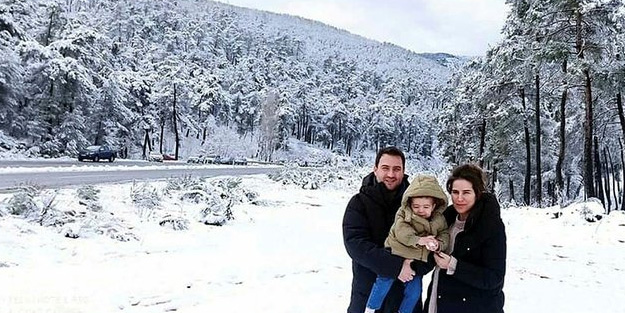 Bodrum'da kar yağışı etkili oldu