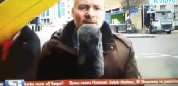 İtalyan muhabire canlı yayında taciz