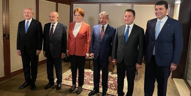 Muhalefet liderlerinden ilk poz! Oturma düzeninde anlaştılar